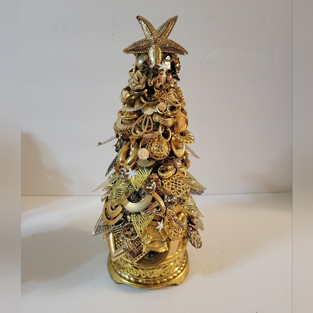 Hand Crafted Jeweled Tree Table Top Decor